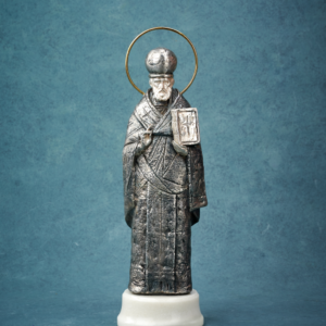 Настольная бронзовая скульптура «Никола Зимний»