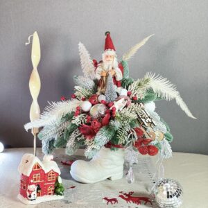 Новогодняя композиция «Сапог»