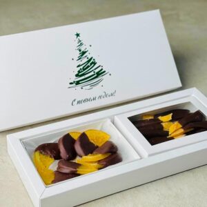 Большой подарок 400 грамм на Новый Год и не только. (Елку можно заменить на логотип)