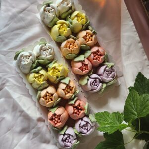 Зефирные тюльпаны в сумочке