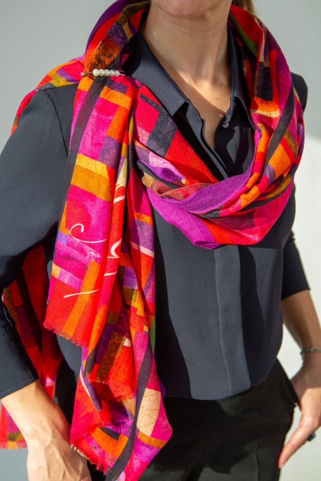 Палантин «Венеция. Фиолетовый» — фото 1