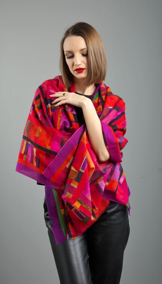 Палантин «Венеция. Фиолетовый» — фото 3