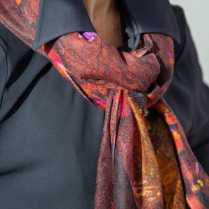 Палантин «Галантный век. Бордовый»