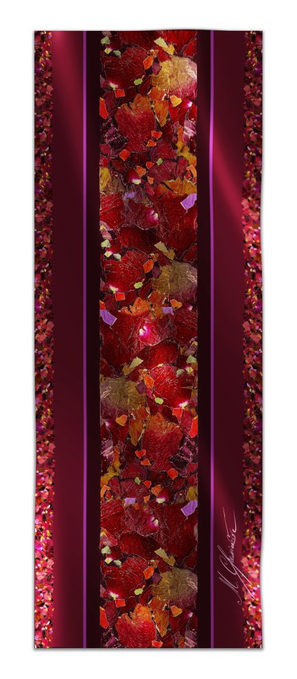 Палантин «Галантный век. Бордовый» — фото 2