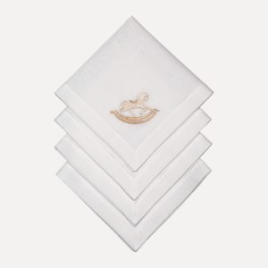 Набор льняных текстильных салфеток ЛОШАДЬ