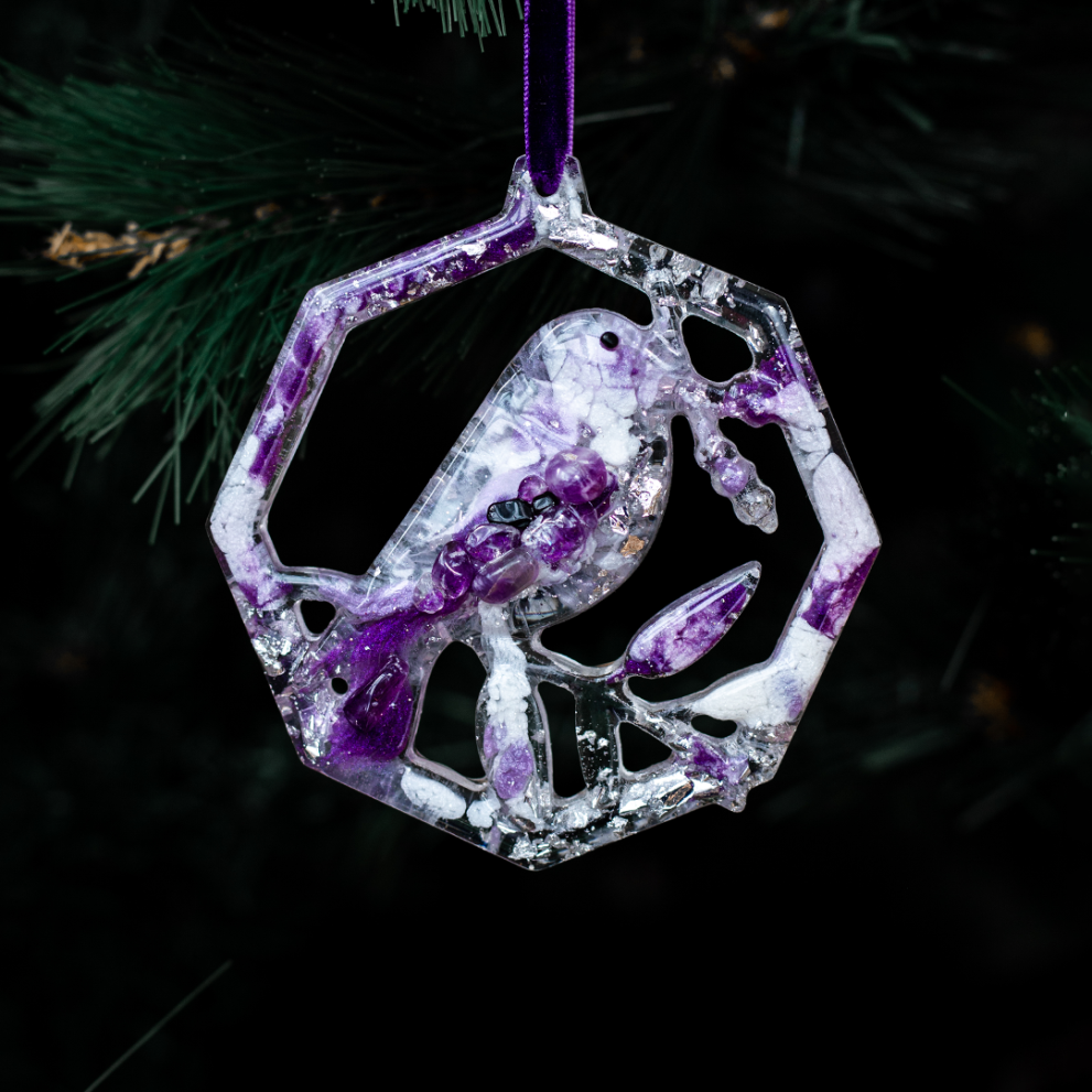 Елочная игрушка Снегирь — фото 3