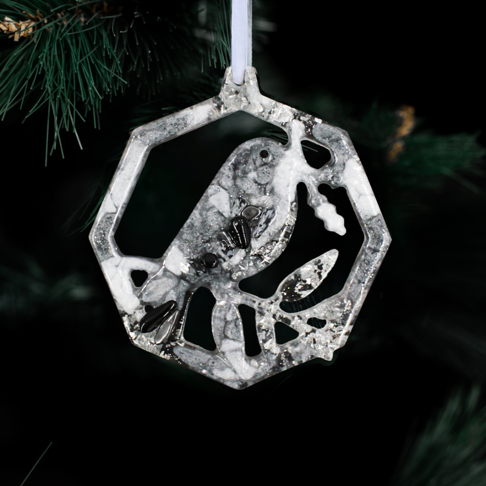 Елочная игрушка Снегирь — фото 4