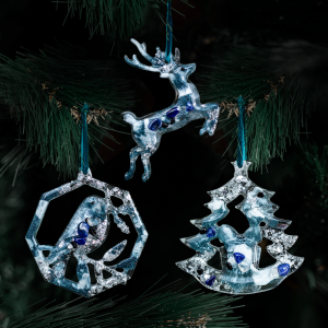 Елочные игрушки STORIES - Набор из 3-х