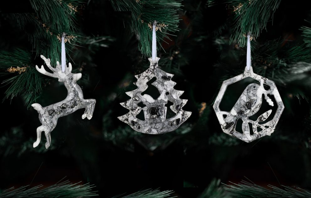 Елочные игрушки STORIES — Набор из 3-х — фото 2