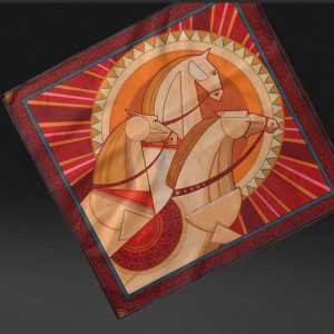 Шелковый платок Огненная лошадь