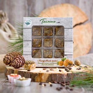 Конфеты ручной работы «Кедровый рай» с сосновой шишкой 153 г «Таёжно»