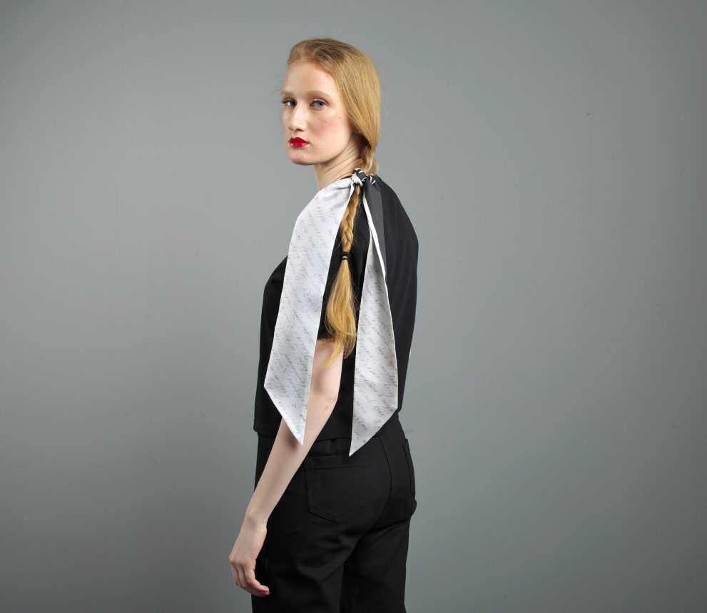 Твилли черно-белый «Симфония цвета» — фото 2