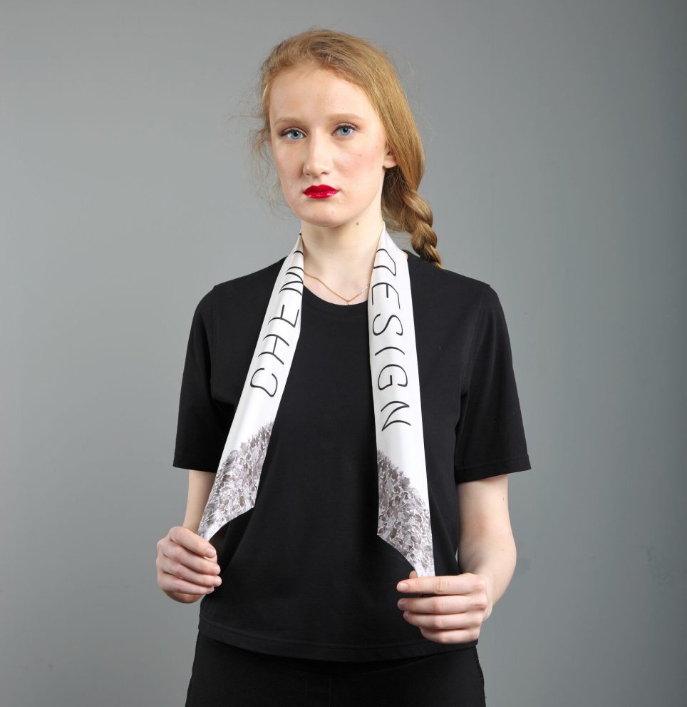 Твилли черно-белый «Симфония цвета» — фото 3