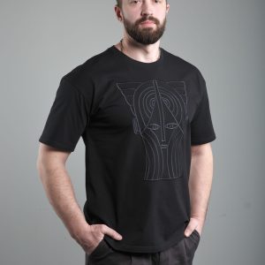 Футболка мужская черная «Дух рыцаря»