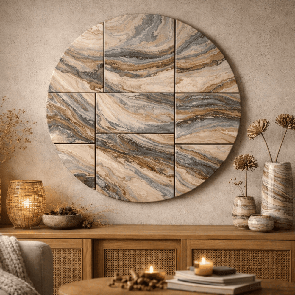 Настенное интерьерное панно NERIKOMI — авторская керамика ручной работы — фото 4