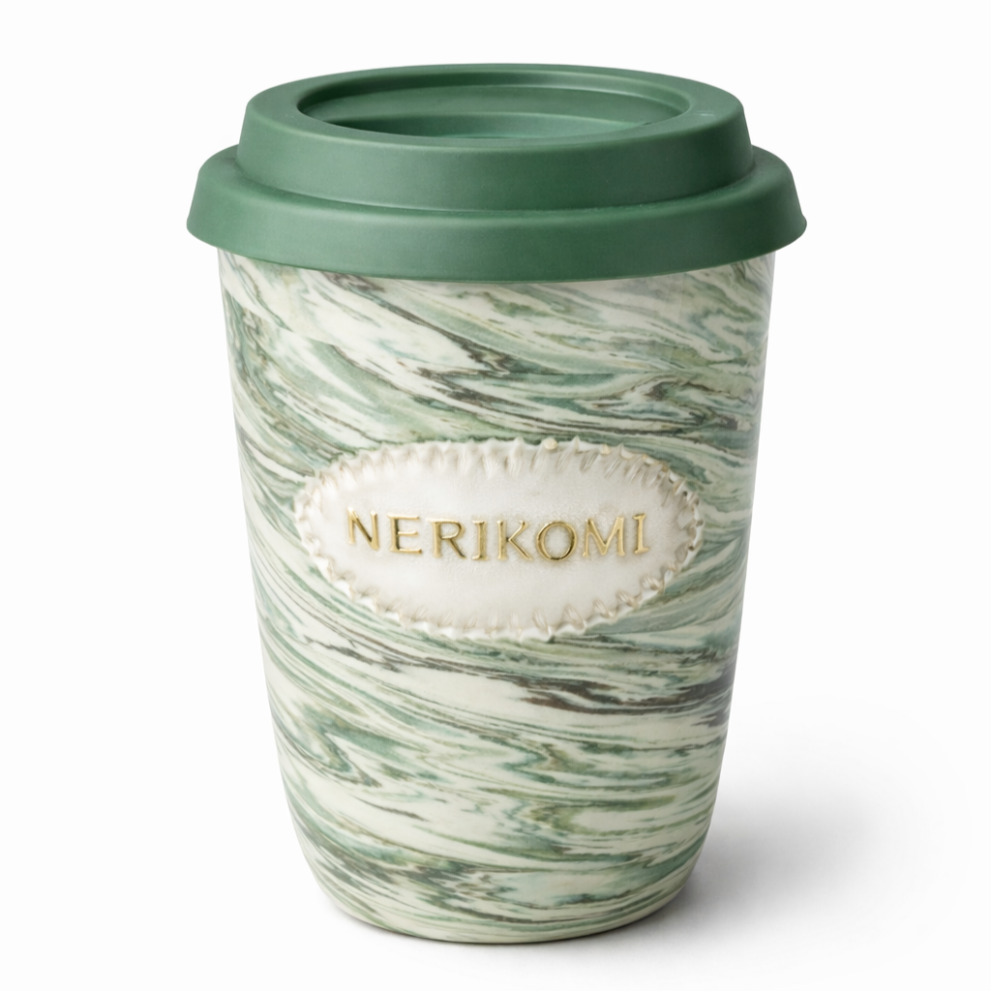 Авторский кофейный стакан NERIKOMI для многоразового использования и осознанного потребления. Керамика ручной работы — фото 3