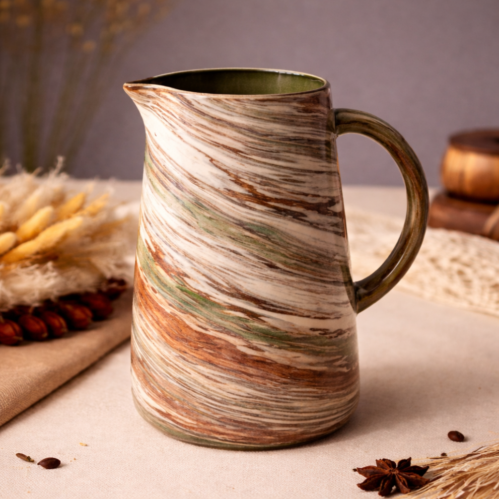 Графин для воды и напитков NERIKOMI. Авторская керамика ручной работы. — фото 5