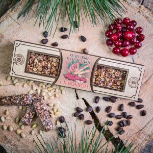 Конфеты "Кедровые батончики с клюквой" 170 г "КедроРай"