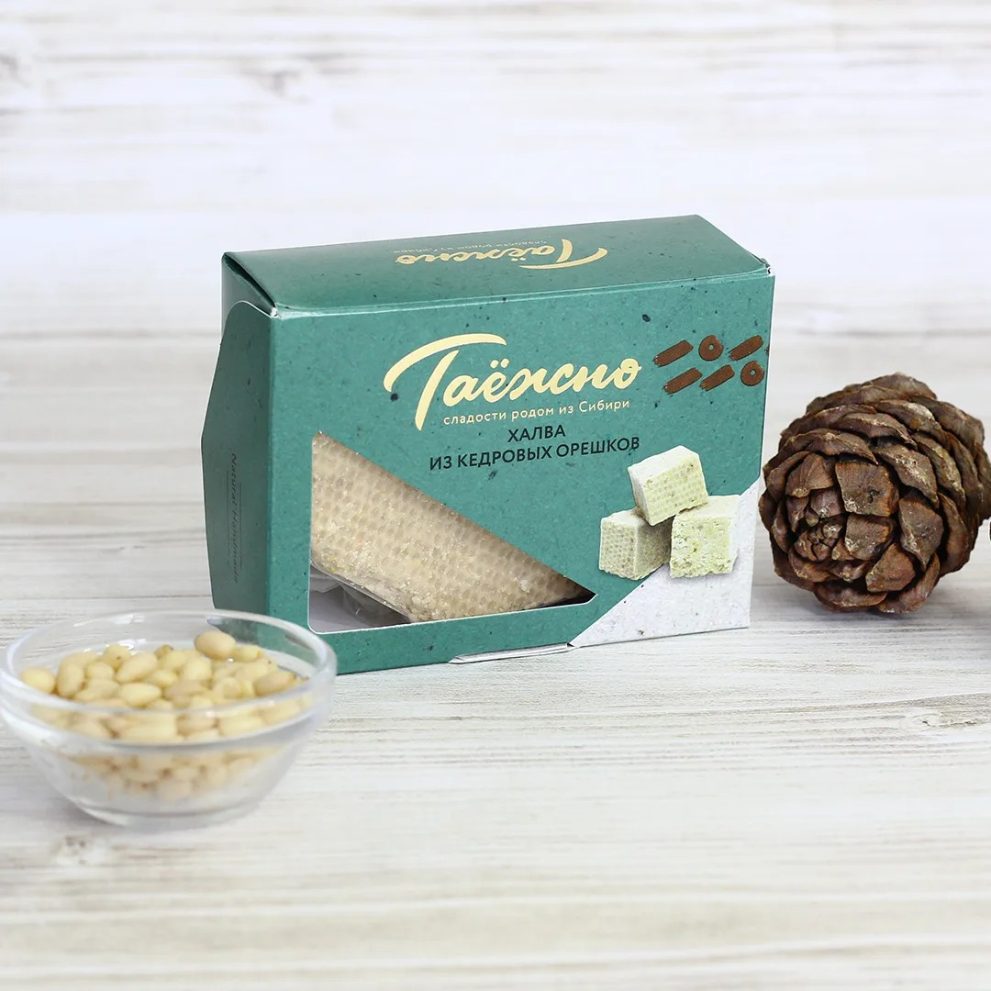 Халва кедровая с ядром кедрового ореха 100 г «КедроРай» — фото 1