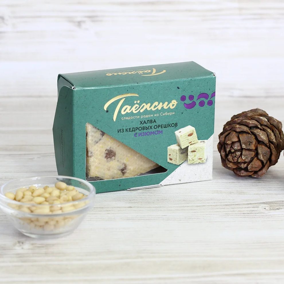 Халва кедровая с изюмом 100 гр «КедроРай» — фото 1