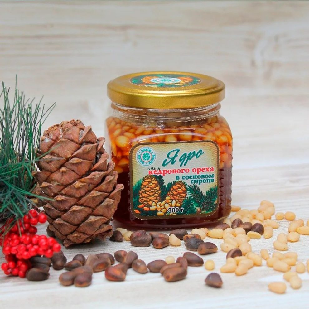 Ядро кедра в сосновом сиропе 300 гр «КедроРай» — фото 1