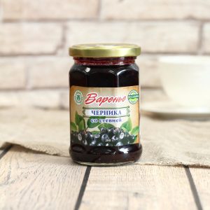 Варенье из ягод Черники со стевией 280 г "КедроРай"