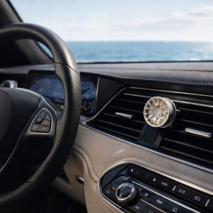 Серебряный арома-диффузор для автомобиля и рабочего стола