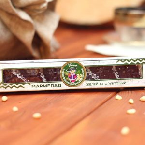 Мармелад желейно-фруктовый с сосновой шишкой и ядром кедрового ореха 90г "Таежно!