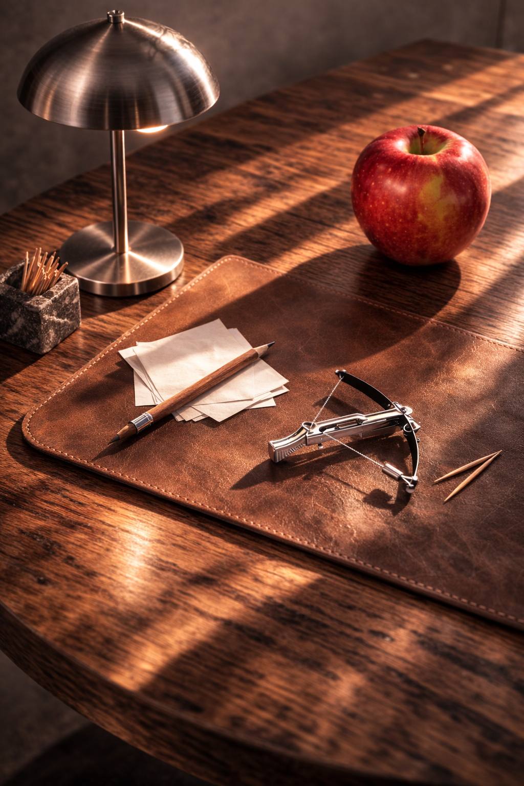 Настольный арбалет из серебра 925 и стали — фото 1