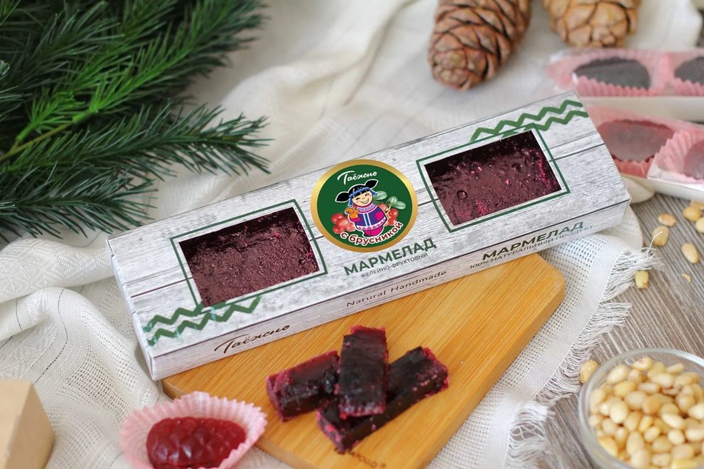 Мармелад желейно-фруктовый с Брусникой 170г — фото 1