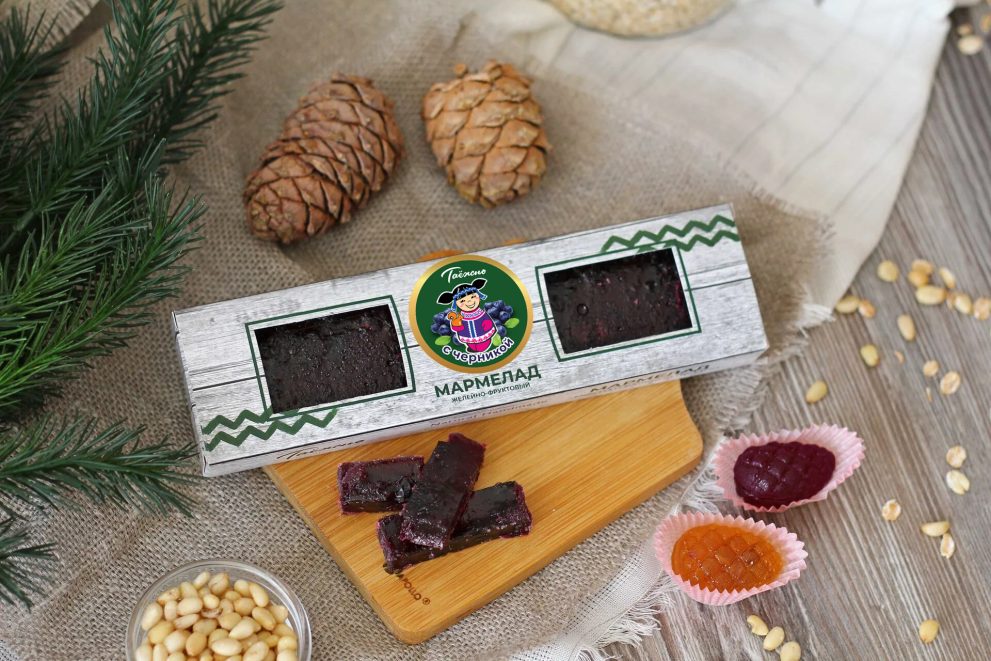 Мармелад желейно-фруктовый с черникой 170г — фото 1