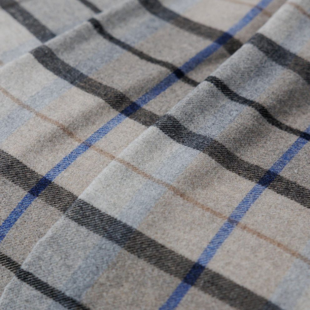 Плед Тревизо серая клетка, цена для розничного покупателя — фото 2