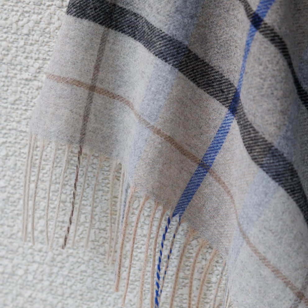 Плед Тревизо серая клетка, цена для розничного покупателя — фото 3