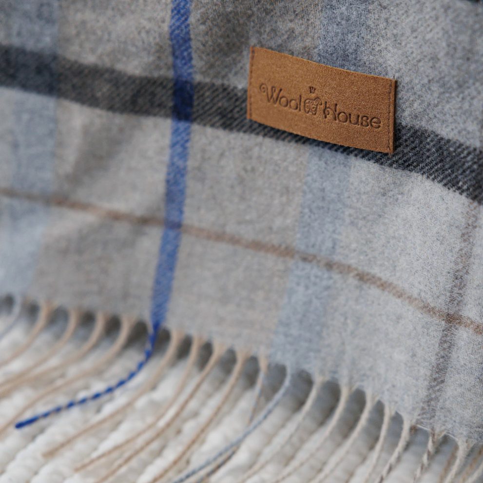 Плед Тревизо серая клетка, цена для розничного покупателя — фото 4