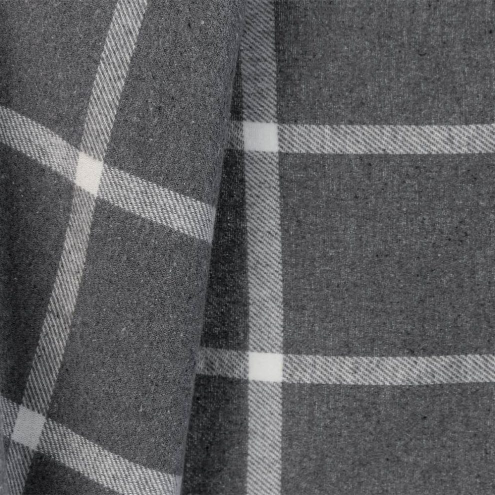 Палантин Маджоре серый клетка, цена для розничного покупателя — фото 2