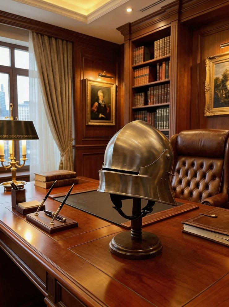 Шлем-салад рыцарский «Максимилиан» (музейная реплика XV век) — фото 1