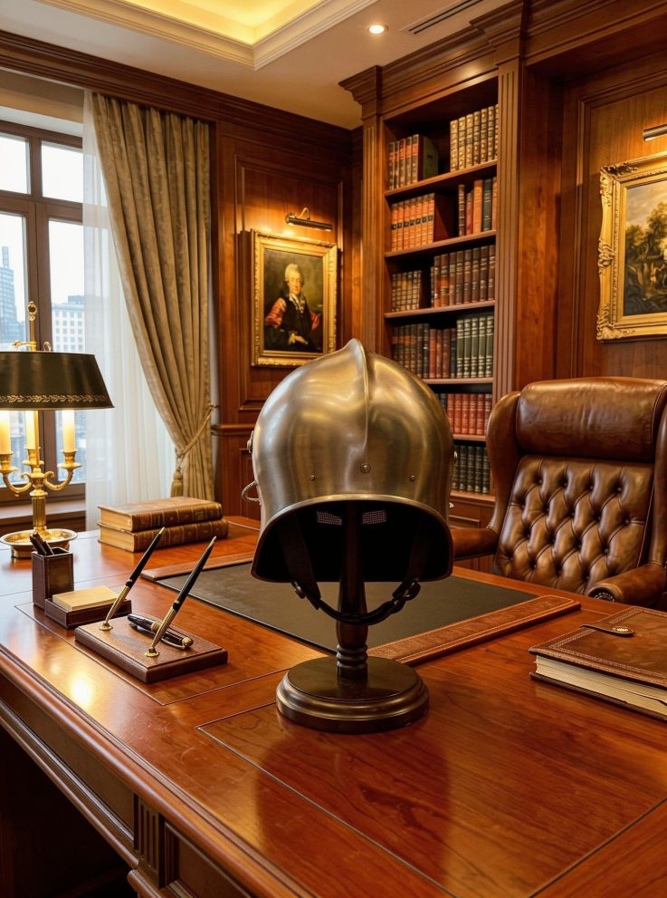 Шлем-салад рыцарский «Максимилиан» (музейная реплика XV век) — фото 2