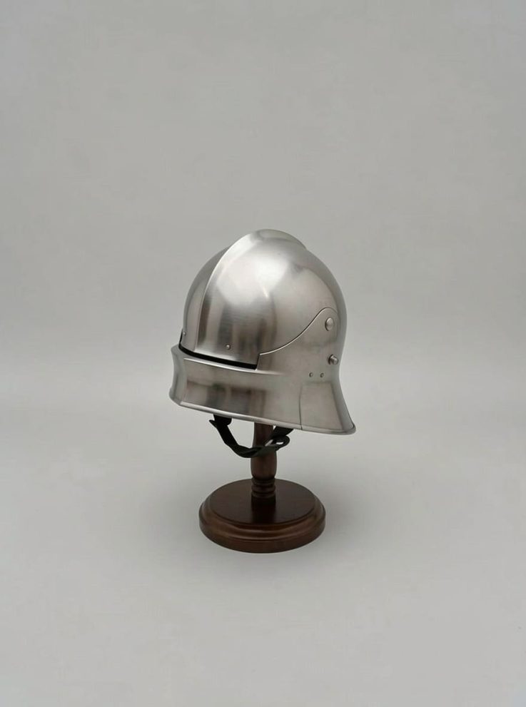 Шлем-салад рыцарский «Максимилиан» (музейная реплика XV век) — фото 4