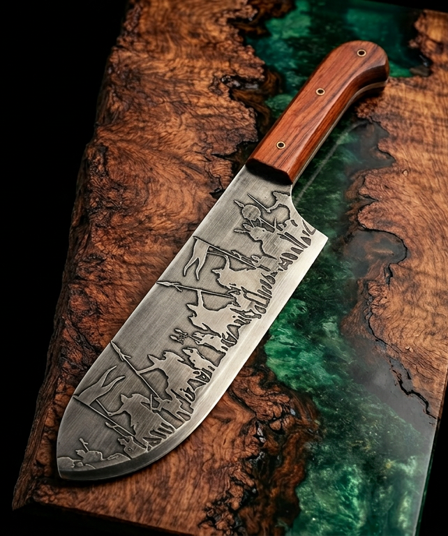 Тесак кованый «Ратник» 39 cм 55 HRC 60г — фото 1