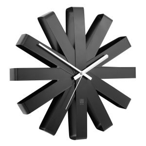 Часы настенные Ribbon, 30,5 см, черныe