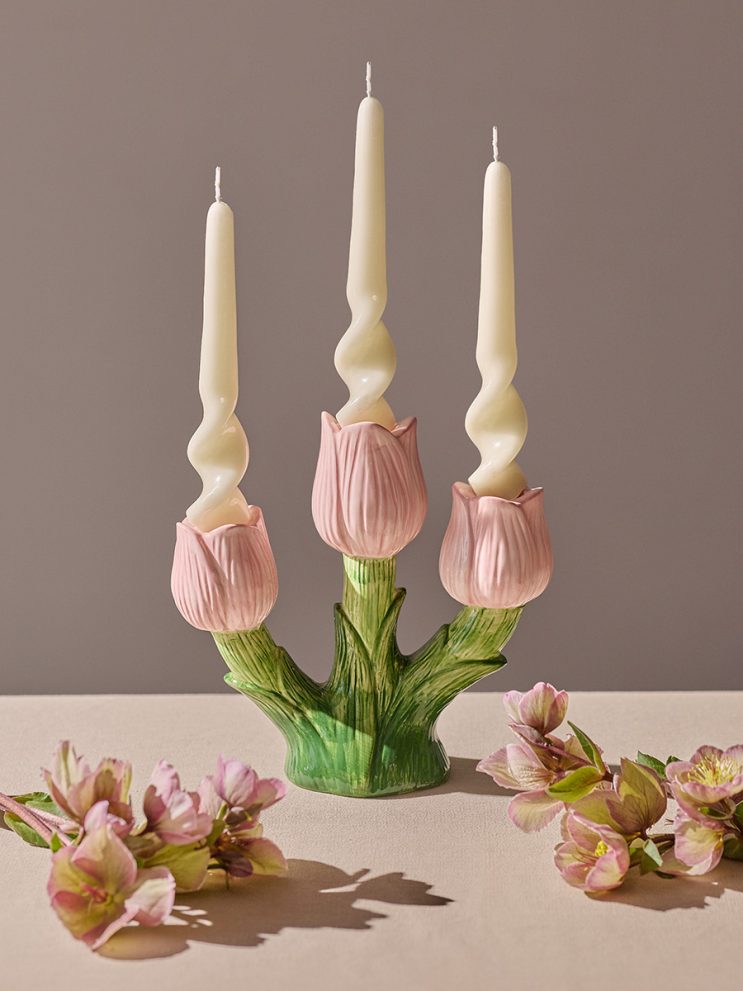 Подсвечник Floret для трех свечей из коллекции Blossom, 20 см — фото 2