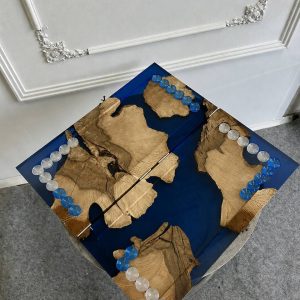 Нарды из дерева и эпоксидной смолы