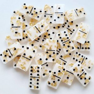 Домино из эпоксидной смолы настольная игра