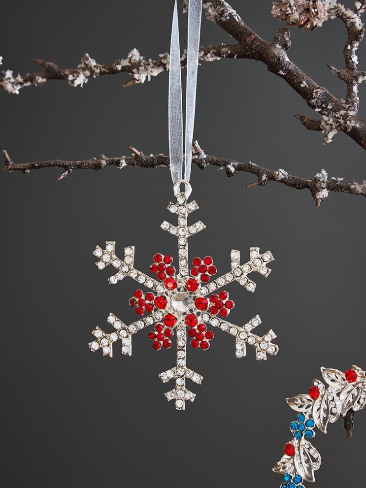 Набор елочных украшений Christmas diamonds из коллекции New Year Essential, 4 шт. — фото 4