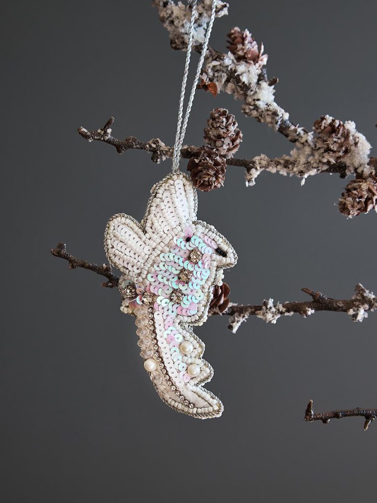 Набор елочных украшений Christmas pearls из коллекции New Year Essential, 4 шт. — фото 2