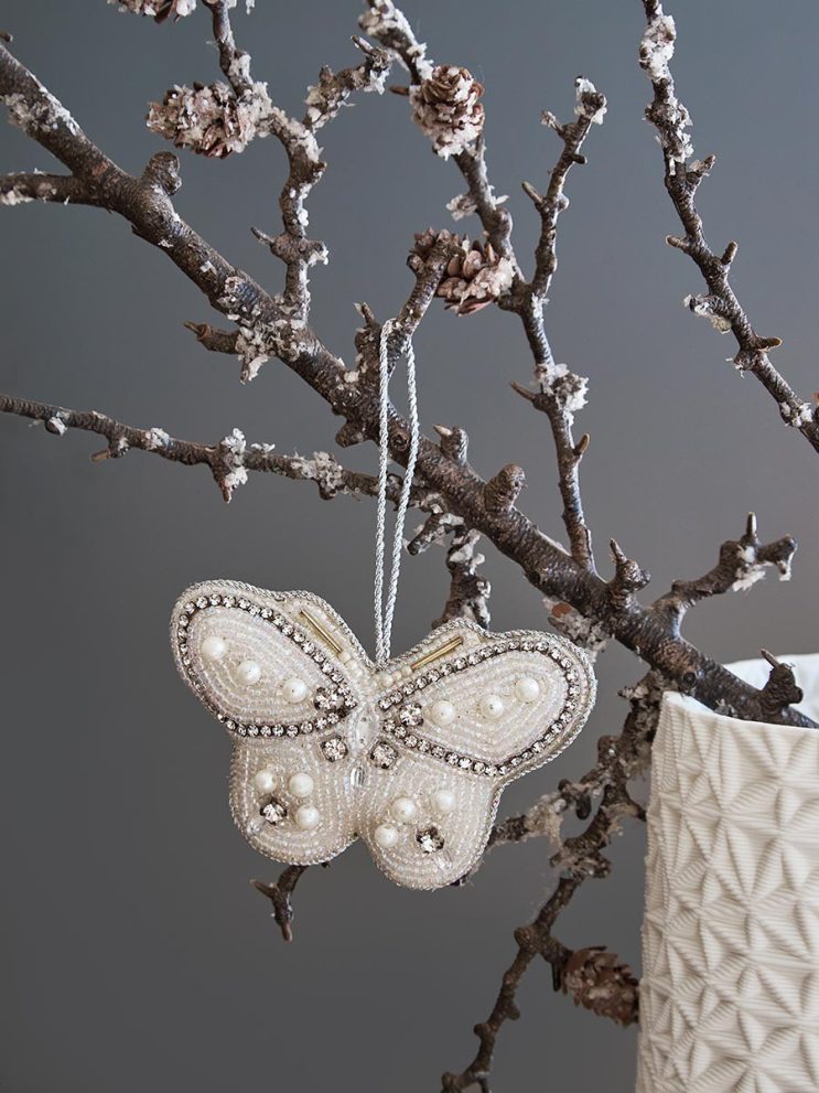Набор елочных украшений Christmas pearls из коллекции New Year Essential, 4 шт. — фото 4