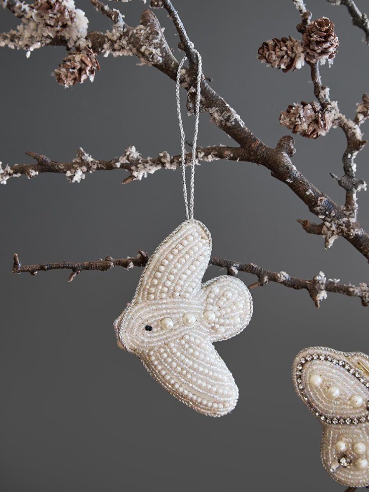 Набор елочных украшений Christmas pearls из коллекции New Year Essential, 4 шт. — фото 3