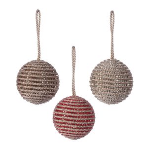 Набор елочных украшений Rustic diamonds из коллекции New Year Essential, 3 шт.