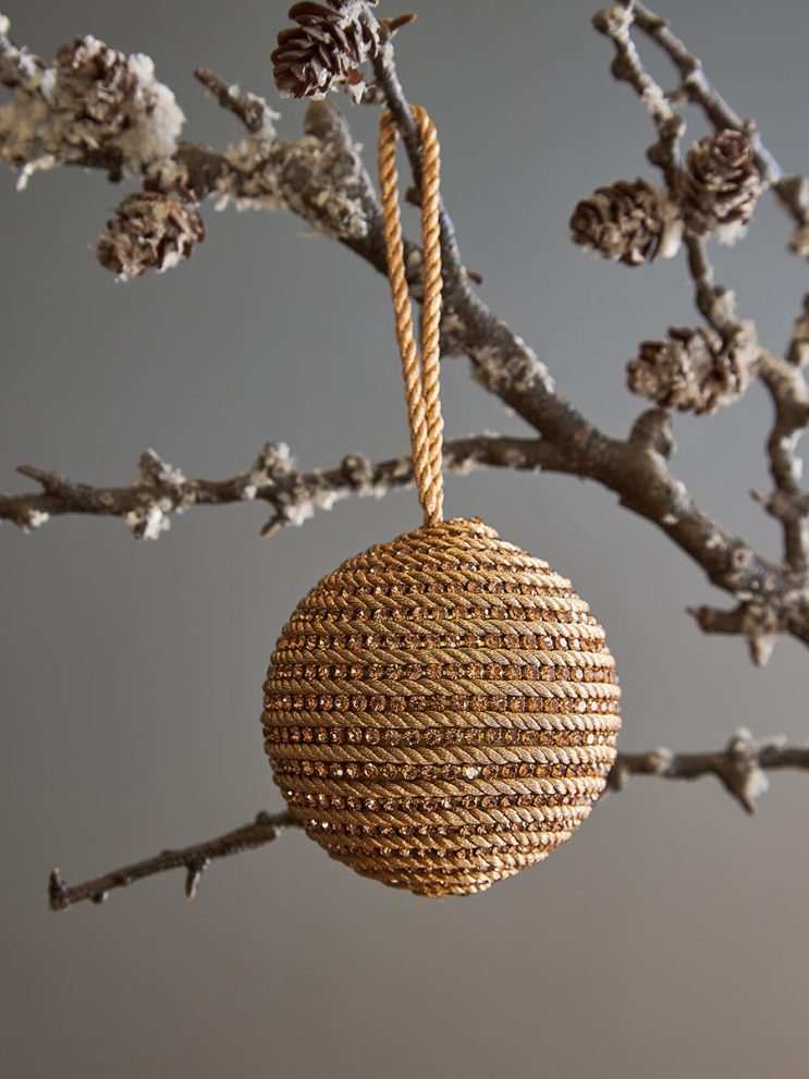Набор елочных украшений Rustic diamonds из коллекции New Year Essential, 3 шт. — фото 3