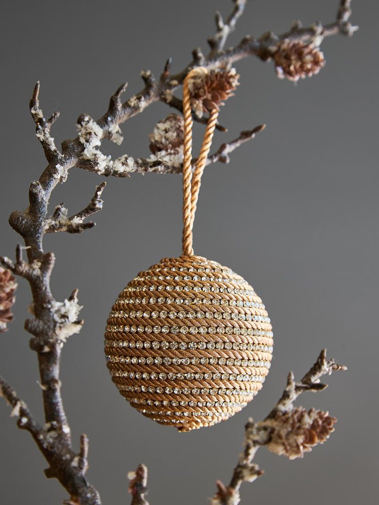 Набор елочных украшений Rustic diamonds из коллекции New Year Essential, 3 шт. — фото 4